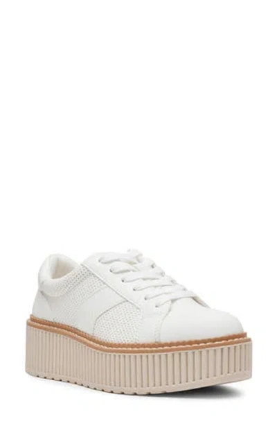 Dolce Vita Dv By  Bubbles Platform Sneaker In White Perf