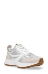 Dolce Vita Dv By  Bynx Sneaker In Silver Crinkle