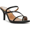 Dolce Vita Dv By  Carlota Sandal In Black Croco Embossed