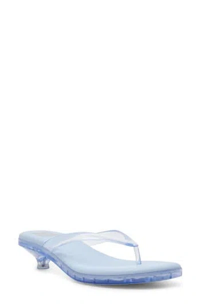 Dolce Vita Dv By  Cicely Kitten Heel Flip Flop In Blue