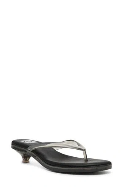 Dolce Vita Dv By  Cicely Kitten Heel Flip Flop In Gray