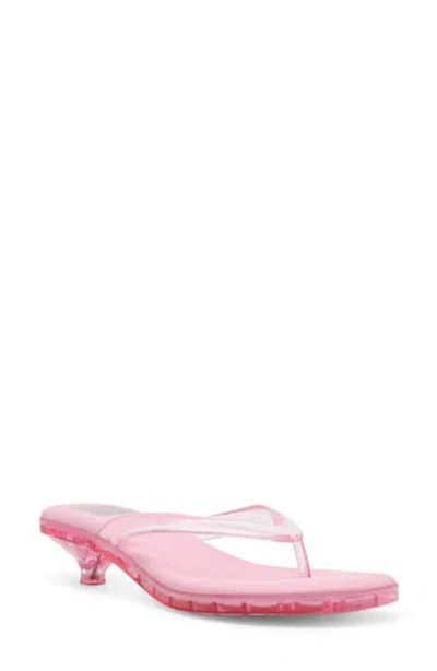 Dolce Vita Dv By  Cicely Kitten Heel Flip Flop In Pink