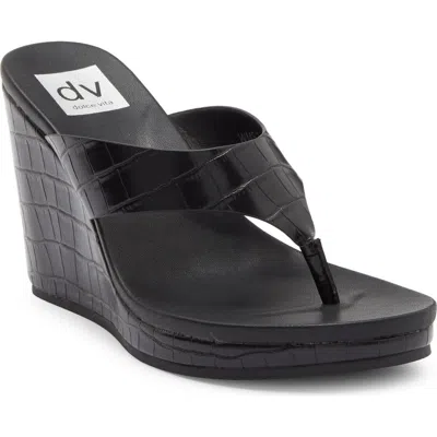 Dolce Vita Dv By  Cillie Wedge Sandal In Black