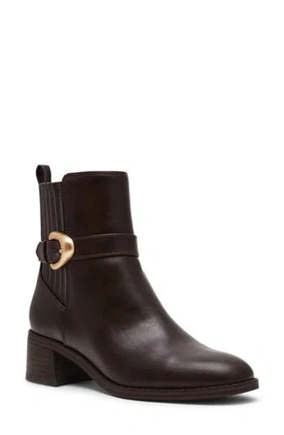 Dolce Vita Dv By  Dagger Side Zip Bootie In Brown