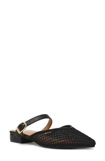 Dolce Vita Dv By  Domain Fishnet Mule In Black Mesh