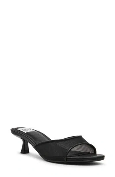 Dolce Vita Dv By  Dorthey Mesh Kitten Heel Sandal In Black