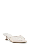 Dolce Vita Dv By  Dorthey Mesh Kitten Heel Sandal In White