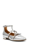 Dolce Vita Dv By  Dreams Pointed Toe Flat In Silver