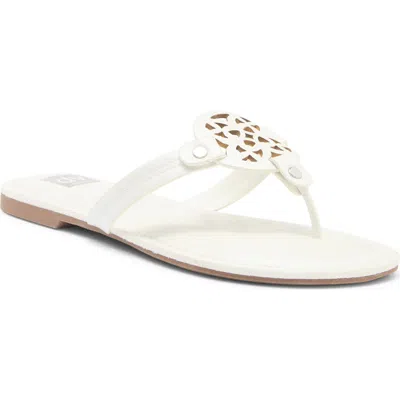 Dolce Vita Kids' Dv By  Dv  Cotta Thong Sandal In White Shiny
