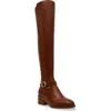 Dolce Vita Elyse Womens Zipper Manmade Over-the-knee Boots In Luggage