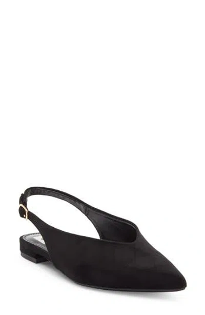 Dolce Vita Dv By  Empress Pointed Toe Slingback Flat In Black