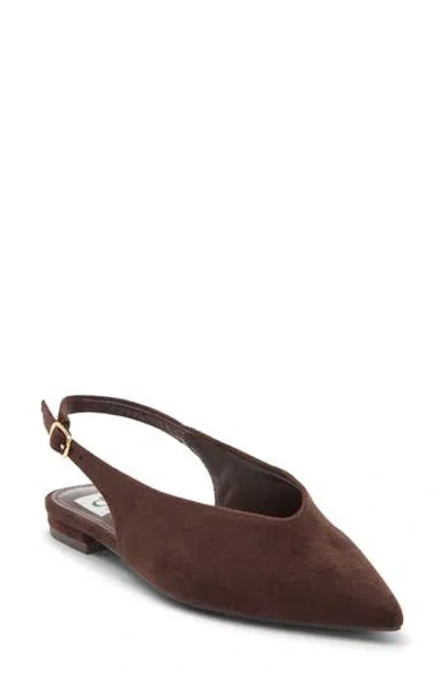 Dolce Vita Dv By  Empress Pointed Toe Slingback Flat In Burgundy