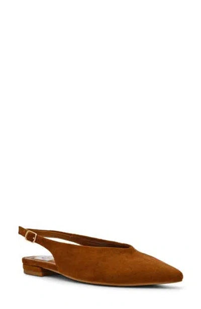 Dolce Vita Dv By  Empress Pointed Toe Slingback Flat In Orange