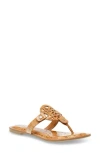 Dolce Vita Gotie Laser Cut Studded Thong Sandal In Cork Patent