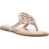 Dolce Vita Dv By  Gotie Rhinestone Strap Slide Sandal In Brown