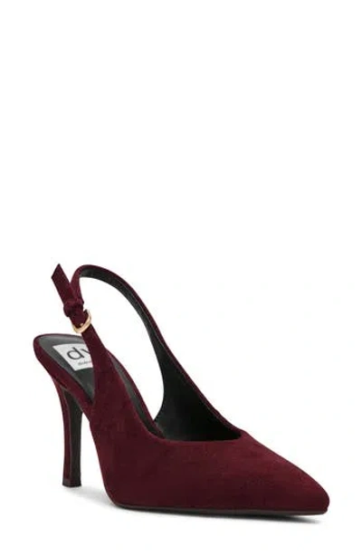 Dolce Vita Dv By  Grant Pointed Toe Slingback Pump In Burgundy