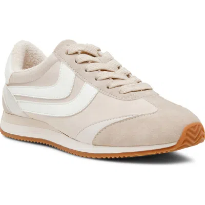 Dolce Vita Dv By  Hype Faux Shearling Lined Sneaker In Neutral
