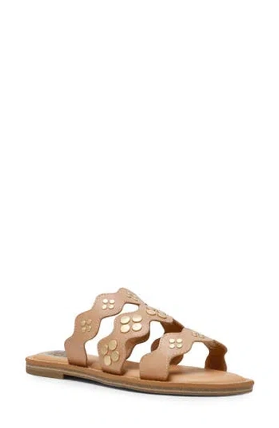 Dolce Vita Dv By  Jatty Scallop Slide Sandal In Natural