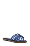 Dolce Vita Dv By  Jinney Lattice Slide Sandal In Blue