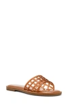 Dolce Vita Dv By  Jinney Lattice Slide Sandal In Brown
