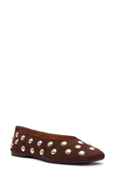 Dolce Vita Dv By  Karma Stud Ballet Flat In Brown