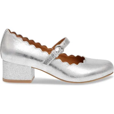 Dolce Vita Dv By  Kids' Justice Mary Jane Pump In Silver Crinkle