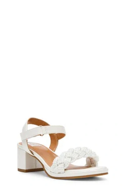 Dolce Vita Dv By  Kids' Sunnee Faux Leather Sandal In White