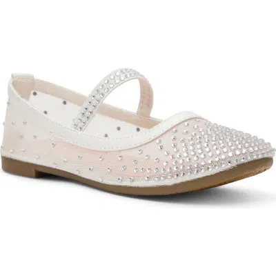 Dolce Vita Dv By  Kids' Whirl Embellished Flat In White