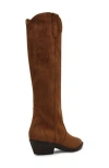Dolce Vita Dv By  Kit Knee High Boot In Chocolate Faux Suede