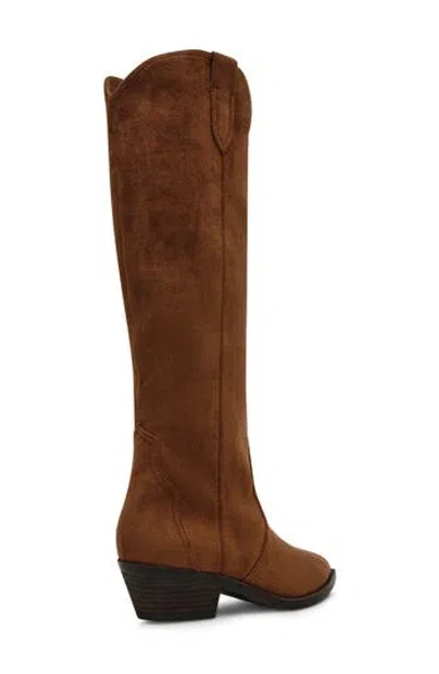 Dolce Vita Dv By  Kit Knee High Boot In Chocolate Faux Suede