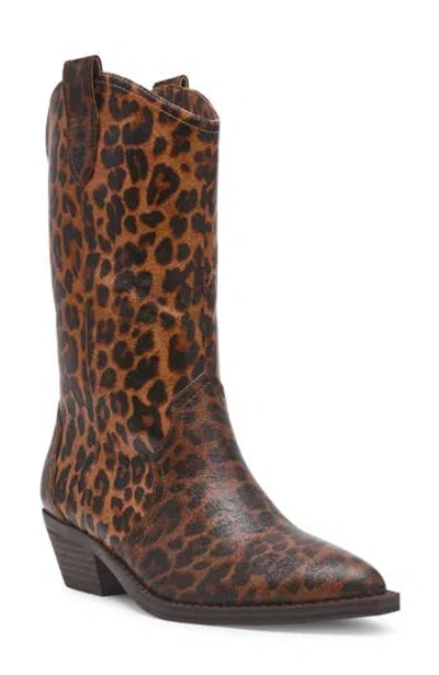 Dolce Vita Dv By  Korbella Western Boot In Animal Print