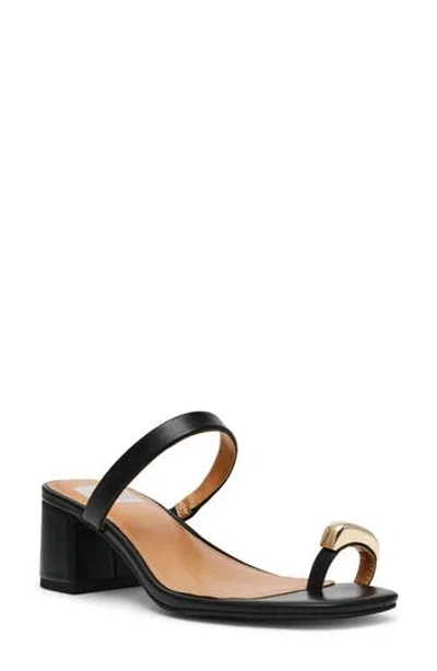 Dolce Vita Dv By  Legend Toe Loop Block Heel Sandal In Black