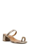 Dolce Vita Dv By  Legend Toe Loop Block Heel Sandal In Exotic