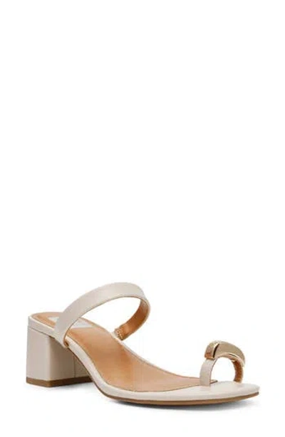 Dolce Vita Dv By  Legend Toe Loop Block Heel Sandal In Ivory