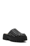 Dolce Vita Lexy Black Studded Platform Clogs In Black Stud