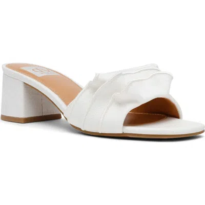 Dolce Vita Dv By  Linnen Slide Sandal In Ivory