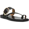 Dolce Vita Dv By  Makai Toe Loop Buckle Sandal In Black
