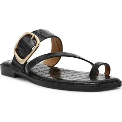Dolce Vita Dv By  Makai Toe Loop Buckle Sandal In Black