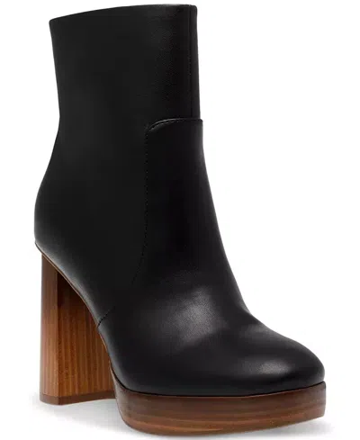 Dolce Vita Dv By  Marigold Boots Womens 9.5 Black Block Heel Ankle Bootie Zpo3127