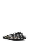 Dolce Vita Dv By  Misti Rhinestone Mesh Mule In Black Mesh