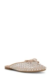 Dolce Vita Dv By  Misti Rhinestone Mesh Mule In Nude Mesh