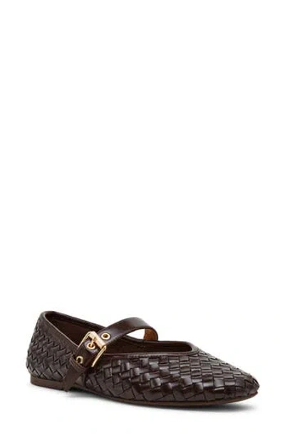 Dolce Vita Dv By  Mulane Woven Mary Jane Flat In Brown