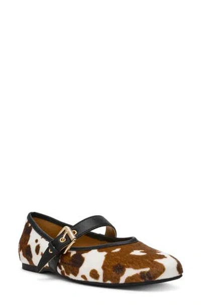 Dolce Vita Dv By  Mulaney Mary Jane Flat In Animal Print