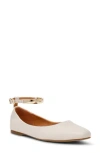 Dolce Vita Dv By  Muse Ankle Strap Flat In Ivory