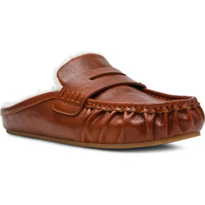 Dolce Vita Dv By  Peluma Faux Fur Lined Mule In Brown
