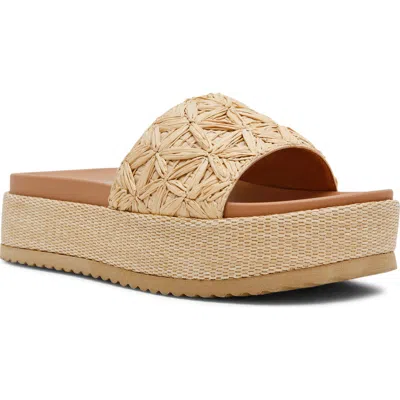 Dolce Vita Dv By  Scottie Platform Slide Sandal In Brown