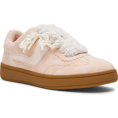 Dolce Vita Kids' Dv By  Valor Faux Shearling Sneaker In Pink