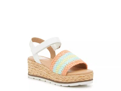Dolce Vita Kids' Dv By  Varsity Wedge Sandal In Multi