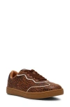 Dolce Vita Dv By  Venessa Leopard Low Top Sneaker In Brown