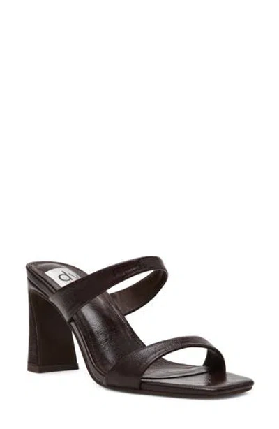 Dolce Vita Dv By  Veniss Block Heel Slide Sandal In Brown
